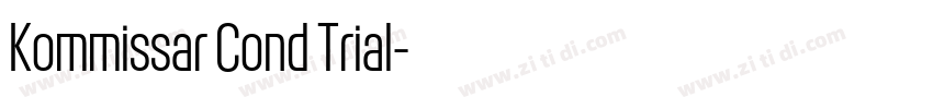 Kommissar Cond Trial字体转换